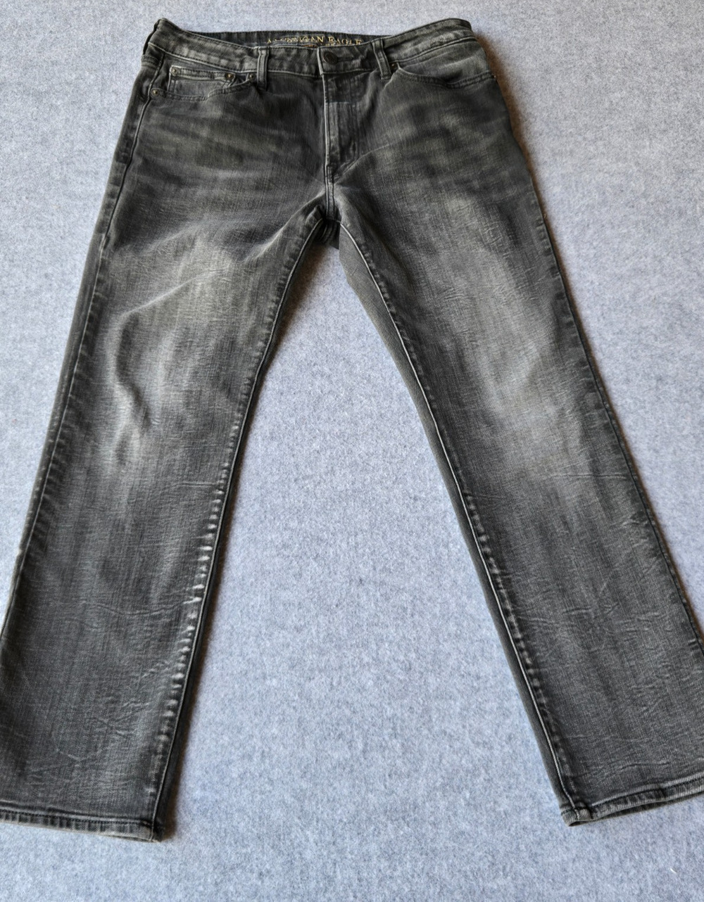 American Eagle Men's Black Jeans Slim Straight Extreme Flex 32x27